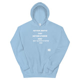 NEVER Unisex Hoodie