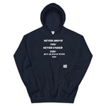 NEVER Unisex Hoodie