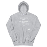 NEVER Unisex Hoodie