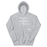 NEVER Unisex Hoodie